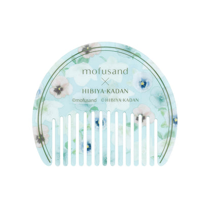 mofusand × HIBIYA-KADAN Marble Acrylic Comb Winter Origin Blue