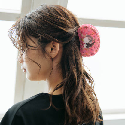 mofusand × HIBIYA-KADAN Marble Hair Clip Roasted Aroma Rose