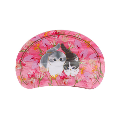 mofusand × HIBIYA-KADAN Marble Hair Clip Roasted Aroma Rose