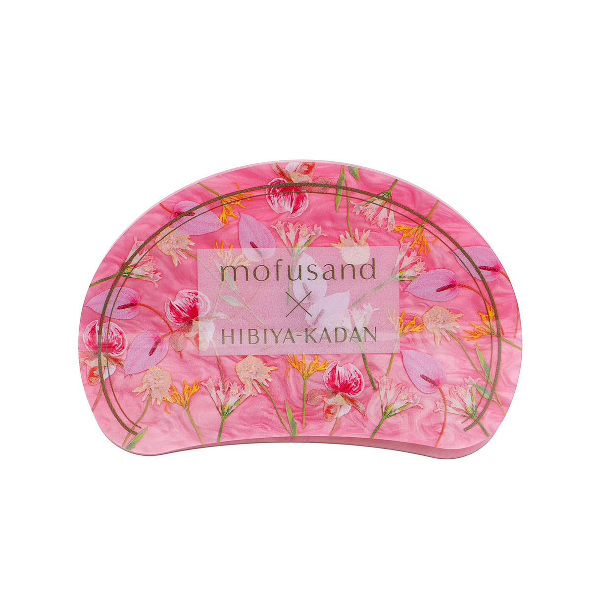 mofusand×日比谷花壇 マーブルヘアクリップ ローステッドアロマ ローズ