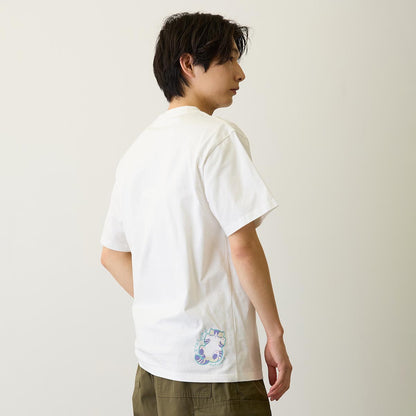 mofusand なにもわるくにゃい Tシャツ 洗濯物だいすきにゃん ホワイト