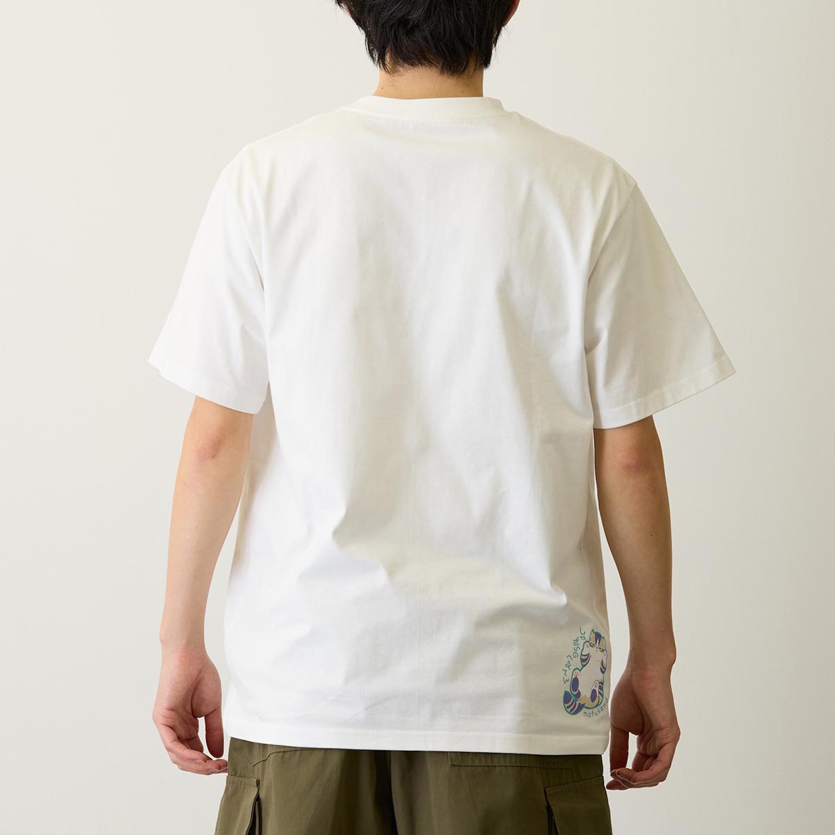 mofusand なにもわるくにゃい Tシャツ 洗濯物だいすきにゃん ホワイト
