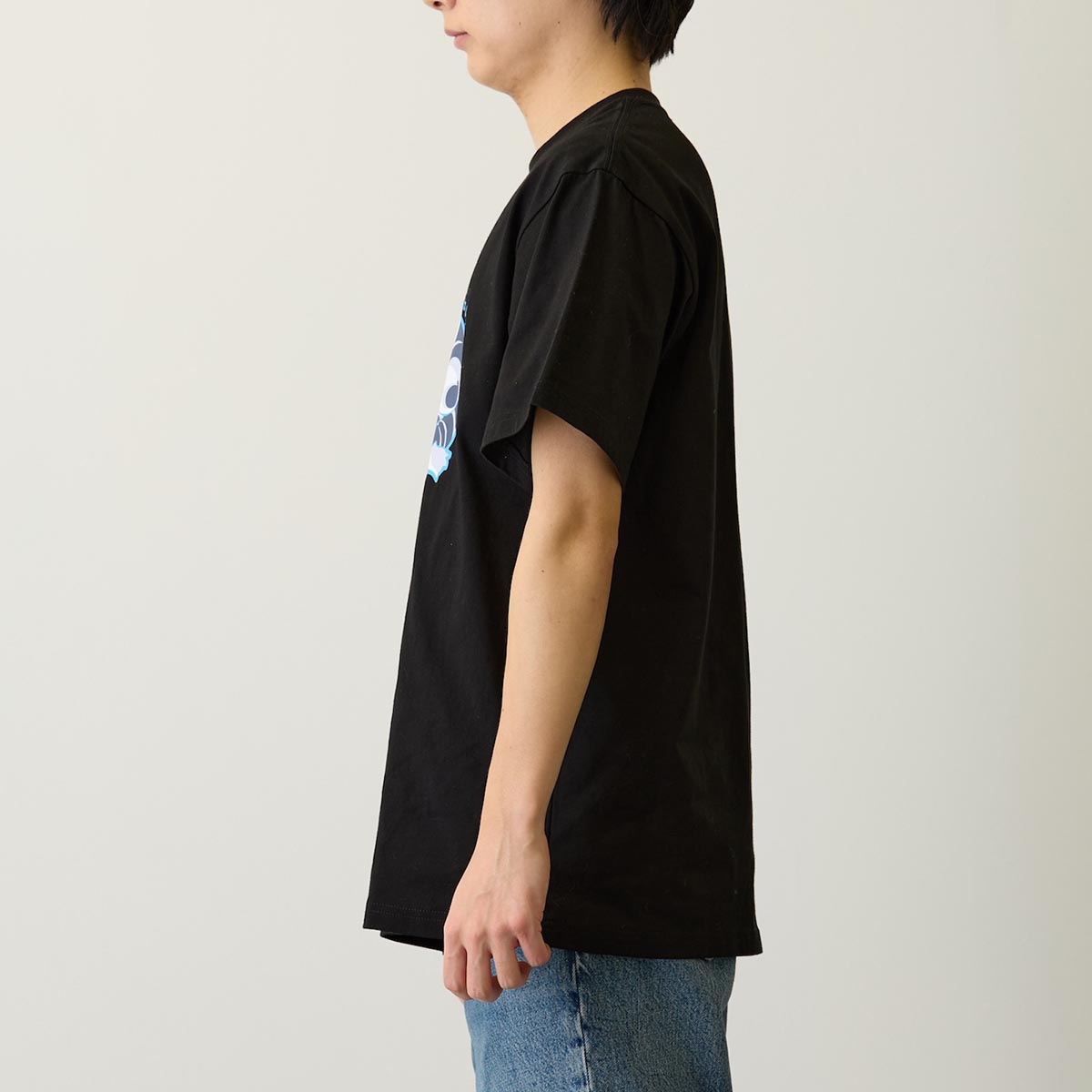 mofusand なにもわるくにゃい Tシャツ トイレットペーパーだいすきにゃん ブラック