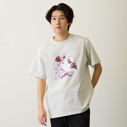 mofusand なにもわるくにゃい Tシャツ 花瓶だいすきにゃん グレー