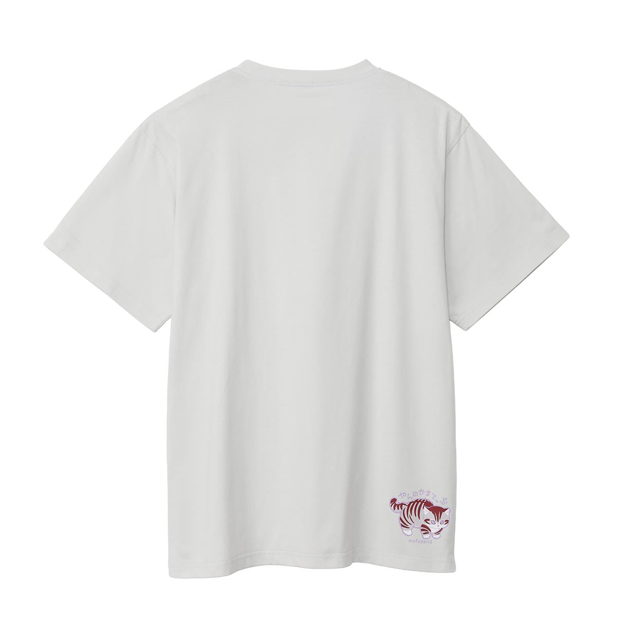 mofusand なにもわるくにゃい Tシャツ 花瓶だいすきにゃん グレー