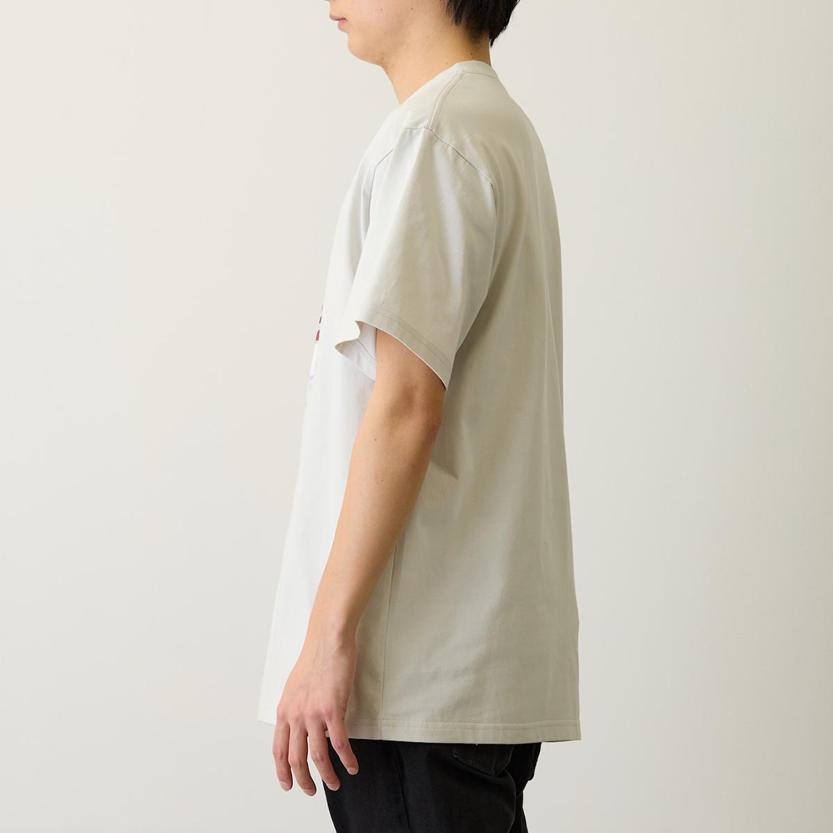 mofusand なにもわるくにゃい Tシャツ 花瓶だいすきにゃん グレー