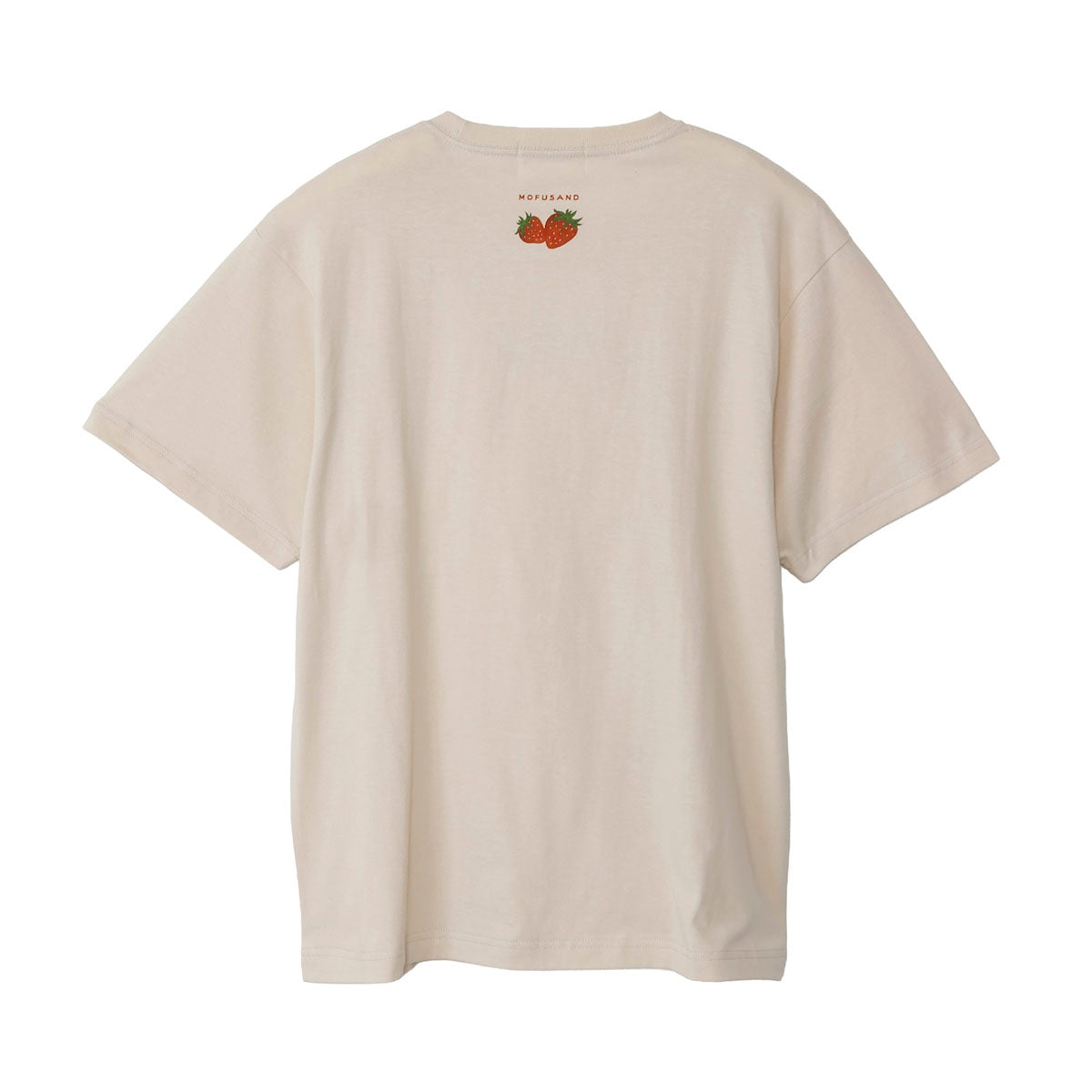 mofusand MERCI STRAWBERRY T-shirt MERCI (Natural)