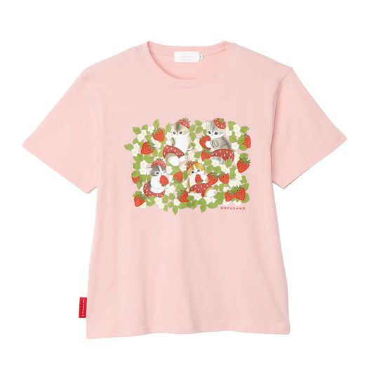 mofusand MERCI STRAWBERRY T-shirt strawberry (Pink)