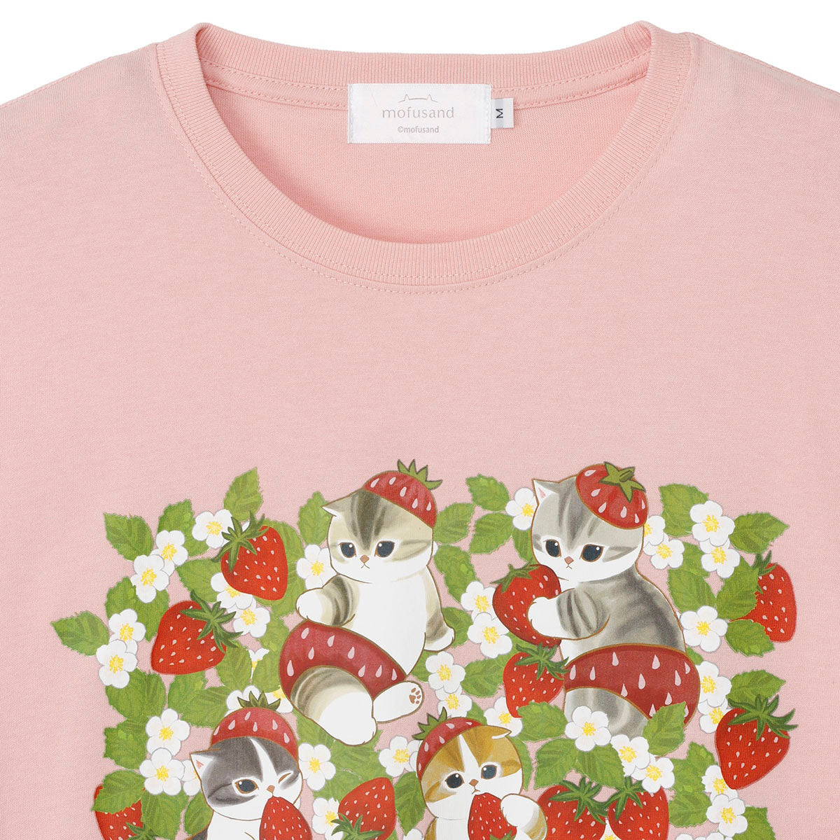 mofusand MERCI STRAWBERRY T-shirt strawberry (Pink)