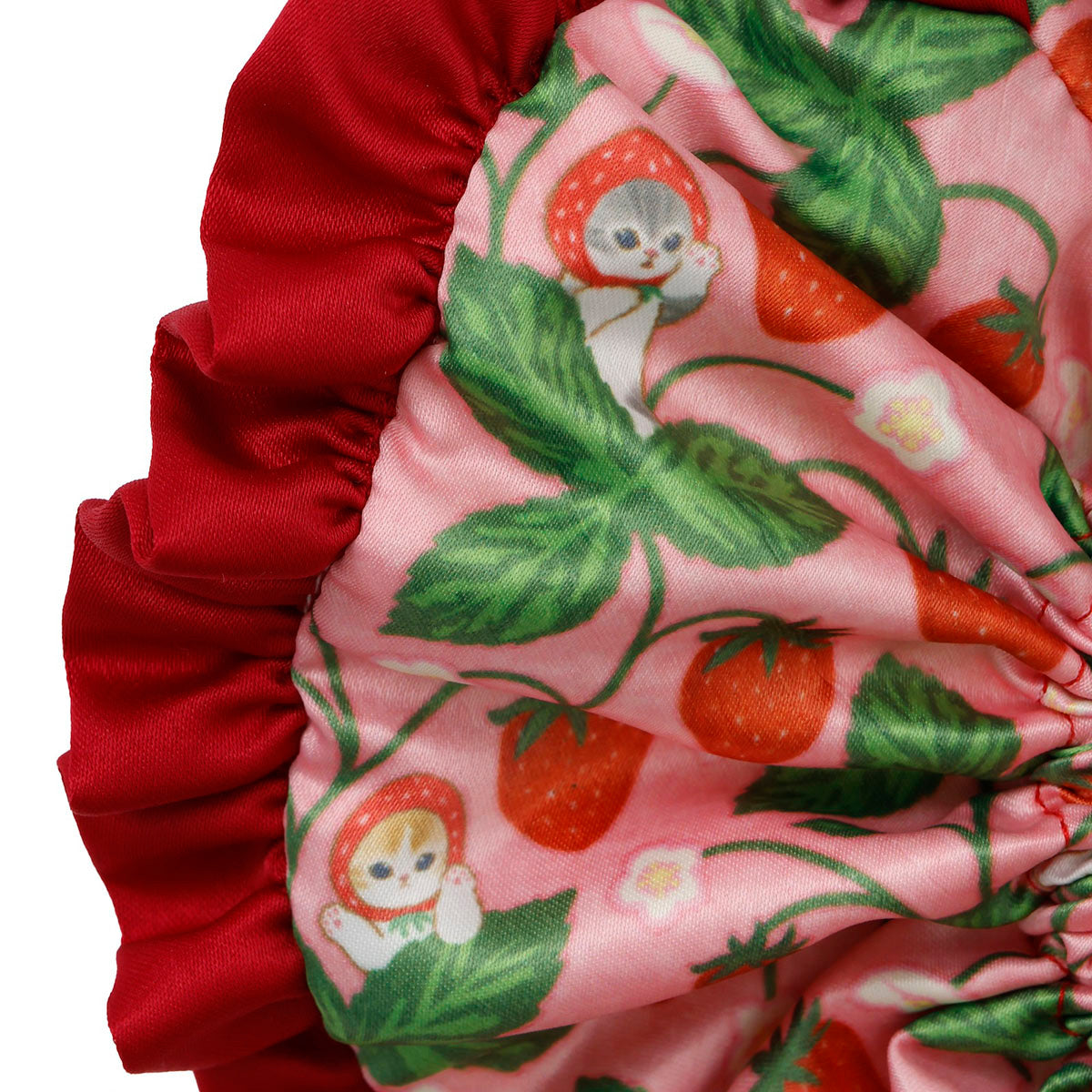 mofusand MERCI STRAWBERRY Scrunchie Strawberry Pink