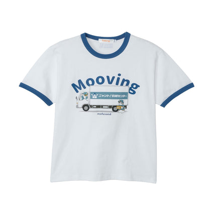 mofusand Nyanto! Moving Service T-Shirt Mooving White