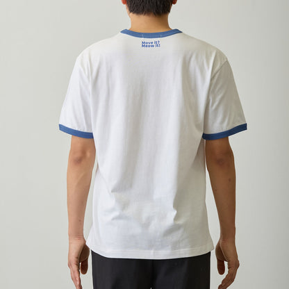 mofusand Nyanto! Moving Service T-Shirt Mooving White