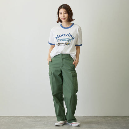 mofusand Nyanto! Moving Service T-Shirt Mooving White