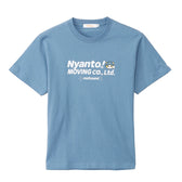 mofusand Nyanto! Moving Service T-Shirt Staff Blue