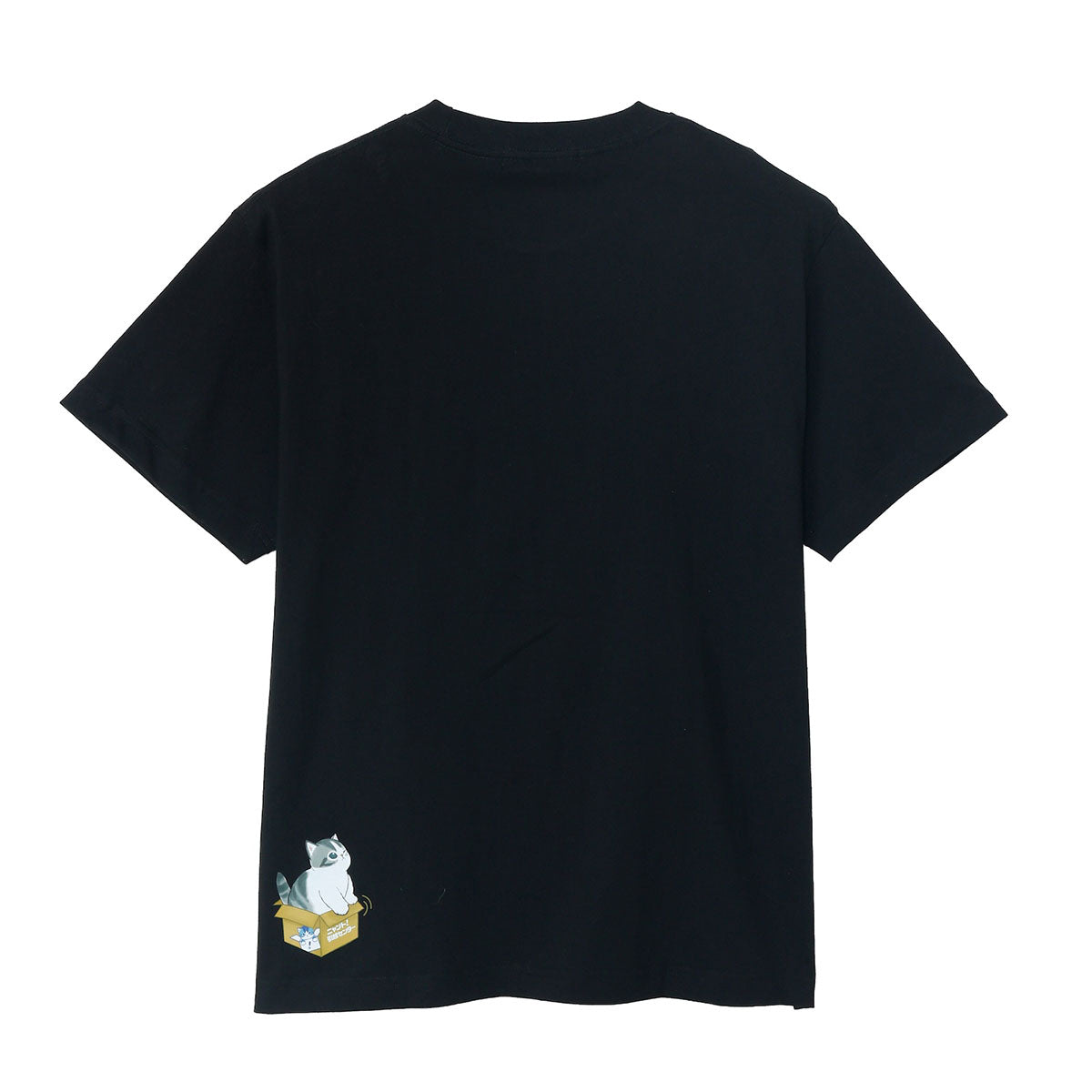 mofusand 喵托！搬家服務 T恤 Nyanto! 黑色