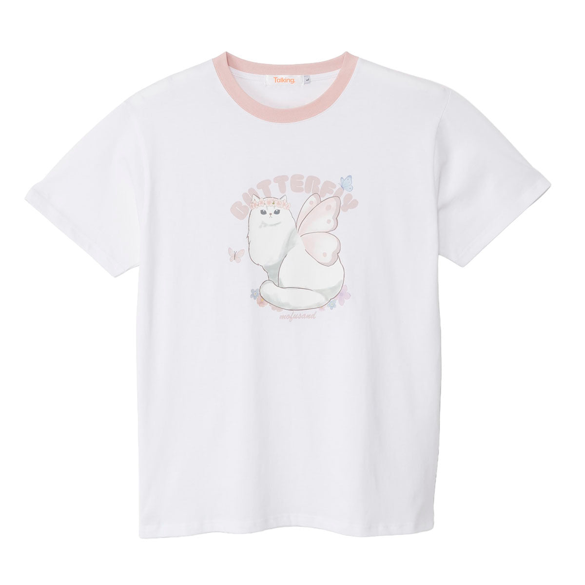 ナオポンさま♡専用　新品未開封　ハッピーちゃん　猫Tシャツ Mサイズ ホワイト マーチがモデル☆】NOCAT NOLIFE チャリティTシャツ♪ - ○元祖ねこ商