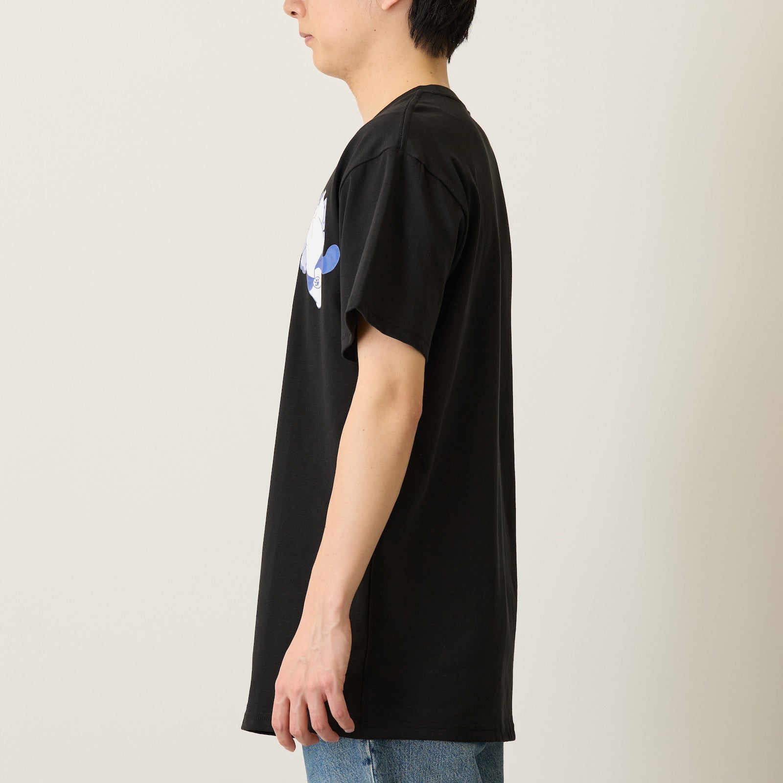 mofusand ちょうちょにゃん Tシャツ いろはねにゃん ブラック