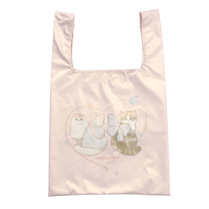 mofusand ちょうちょにゃん ポーチ付きオーロラバッグ なかよしはねにゃん ピンク