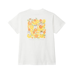 mofusand×日比谷花壇 Tシャツ マリーゴールド ホワイト