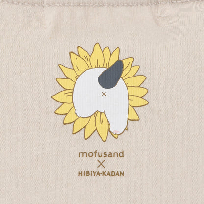 mofusand × HIBIYA-KADAN 티셔츠 해바라기 내추럴