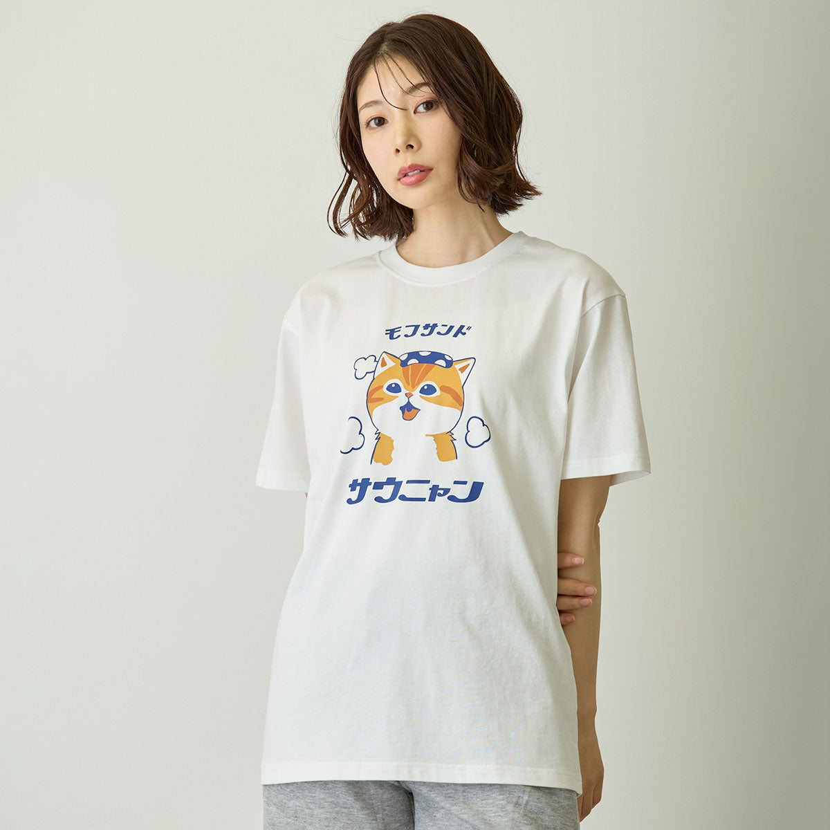 mofusand Tシャツ サウニャン ホワイト