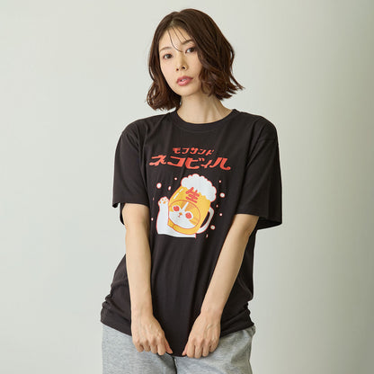 mofusand Tシャツ ネコビィル ブラック