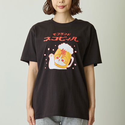mofusand Tシャツ ネコビィル ブラック