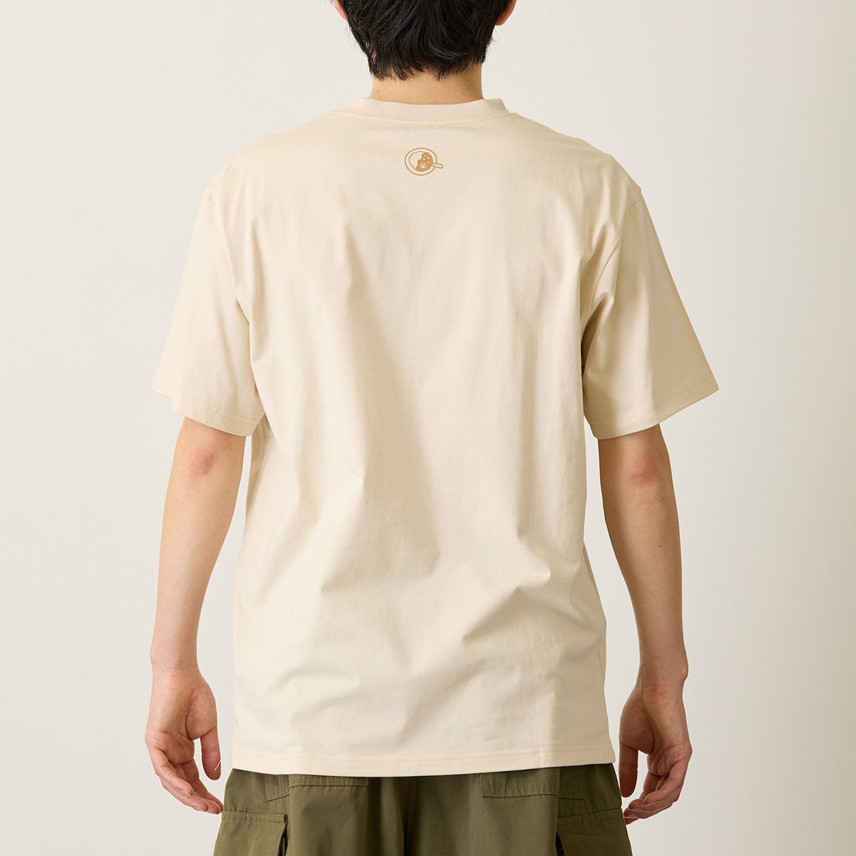 mofusand Tシャツ ネコカレー ナチュラル