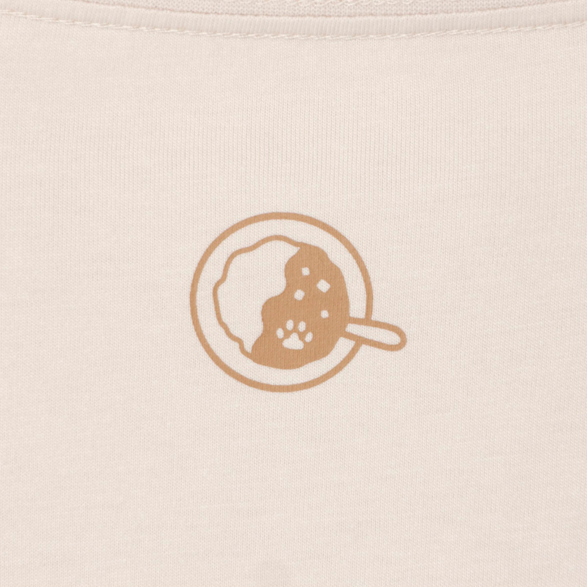 mofusand Tシャツ ネコカレー ナチュラル