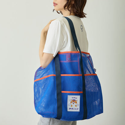 mofusand メッシュバッグ サウニャン ブルー