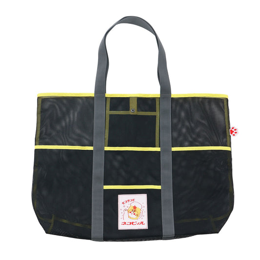 mofusand メッシュバッグ ネコビィル ブラック