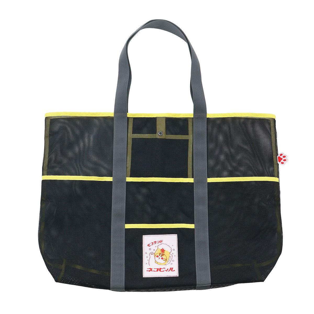 mofusand メッシュバッグ ネコビィル ブラック