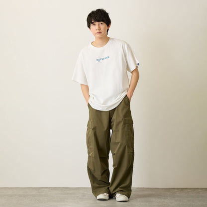 mofusand BOARD SHARK! 티셔츠 RIDING WAVES 화이트