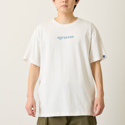 mofusand BOARD SHARK! 티셔츠 RIDING WAVES 화이트