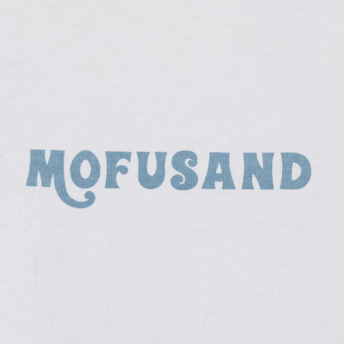 mofusand BOARD SHARK! 티셔츠 RIDING WAVES 화이트