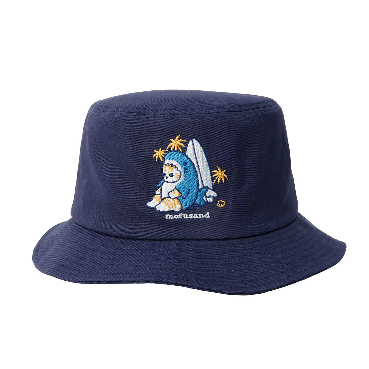 mofusand BOARD SHARK！ バケットハット SURFING NYAN ネイビー