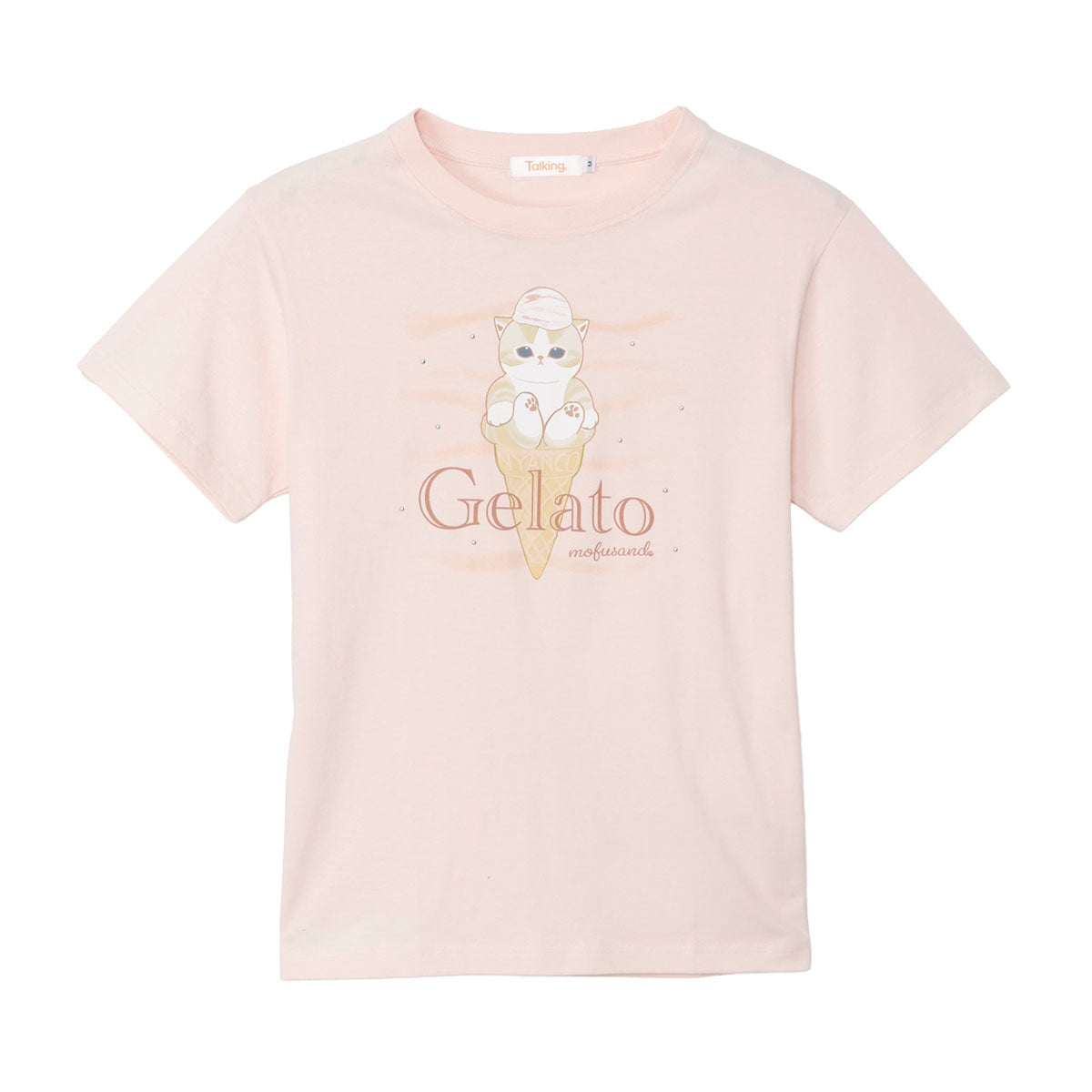 mofusand T恤 Gelato 浅粉色