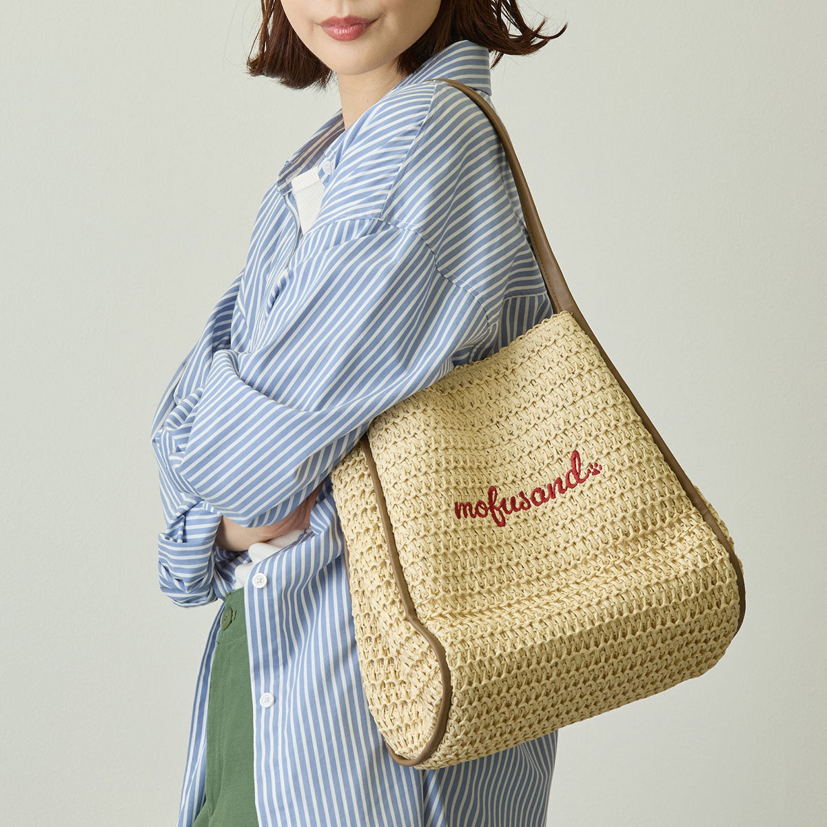 mofusand 草编包 草莓 原色