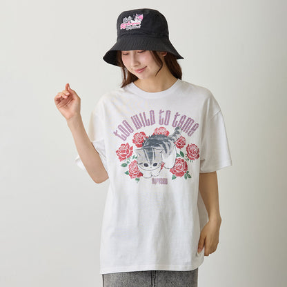 mofusand  Tシャツ  TOO WILD TO TAME ホワイト