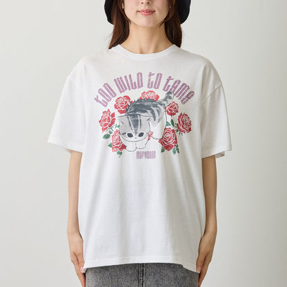 mofusand  Tシャツ  TOO WILD TO TAME ホワイト