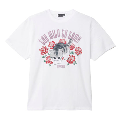 mofusand  Tシャツ  TOO WILD TO TAME ホワイト