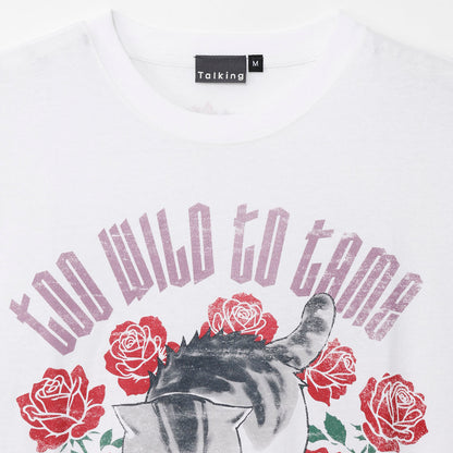 mofusand  Tシャツ  TOO WILD TO TAME ホワイト