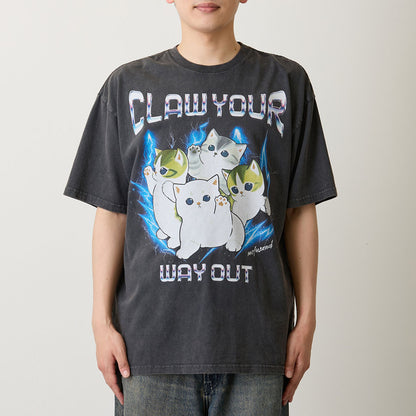 mofusand  Tシャツ  CLAW YOUR WAY OUT スミ