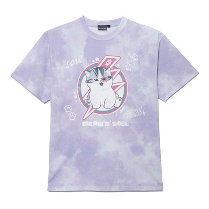 mofusand  Tシャツ  MEOW’N’ROLL パープル