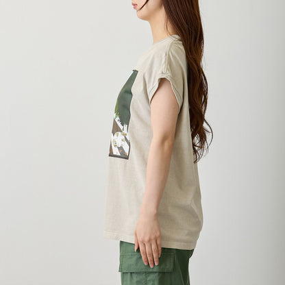 mofusand 와이드 슬리브리스 MEOW! 내추럴