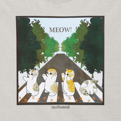 mofusand 와이드 슬리브리스 MEOW! 내추럴