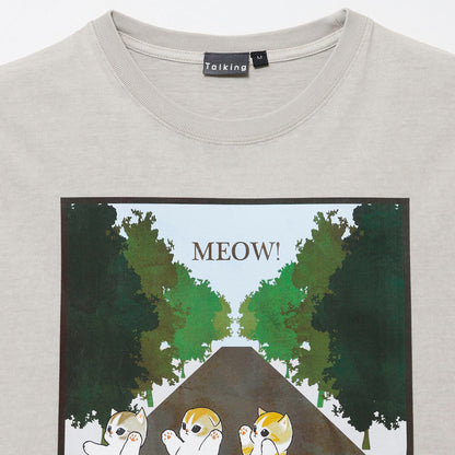 mofusand 와이드 슬리브리스 MEOW! 내추럴