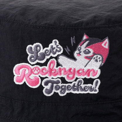 mofusand 나일론 버킷햇 Let’s Rocknyan Together 블랙