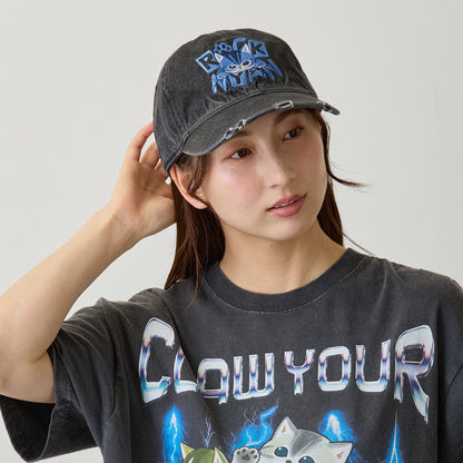 mofusand  キャップ ROCKNYAN ブラック