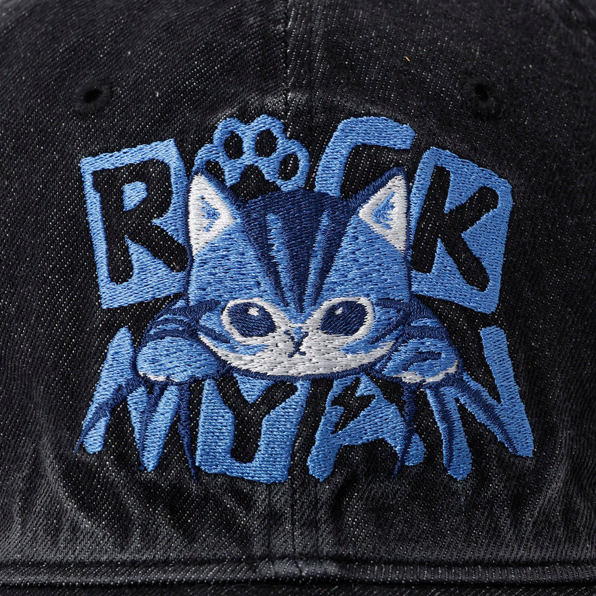 mofusand  キャップ ROCKNYAN ブラック